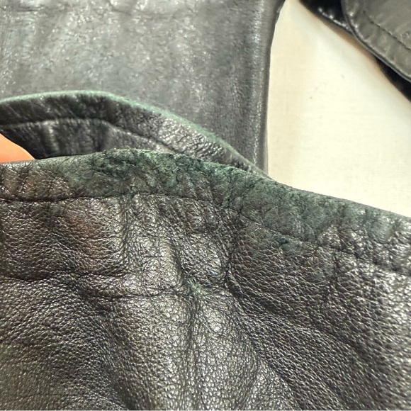 Rem Garson Genuine Leather Black  Pants Size 12 - Picture 13 of 13